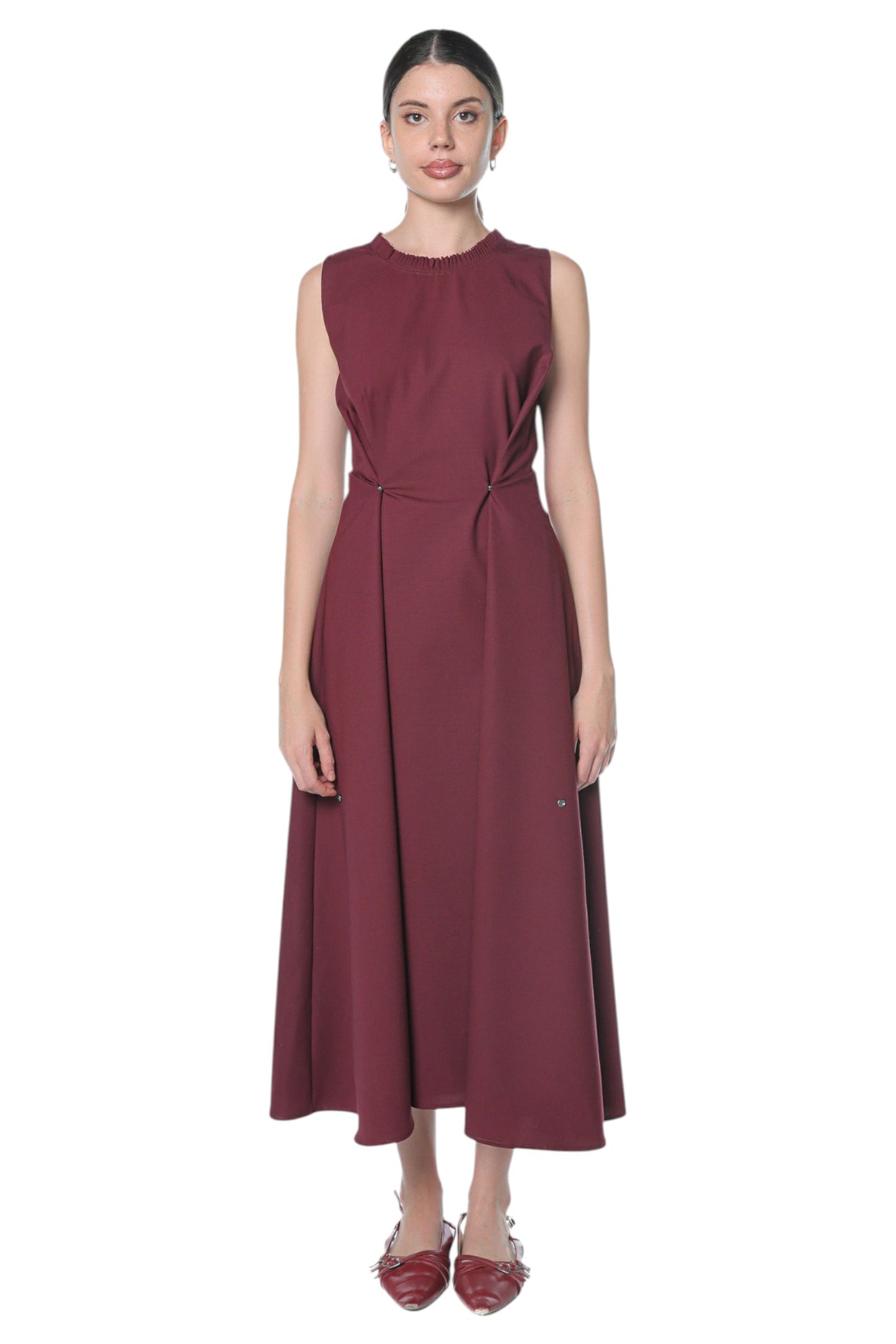 6in1 Long Dress On Burgundy