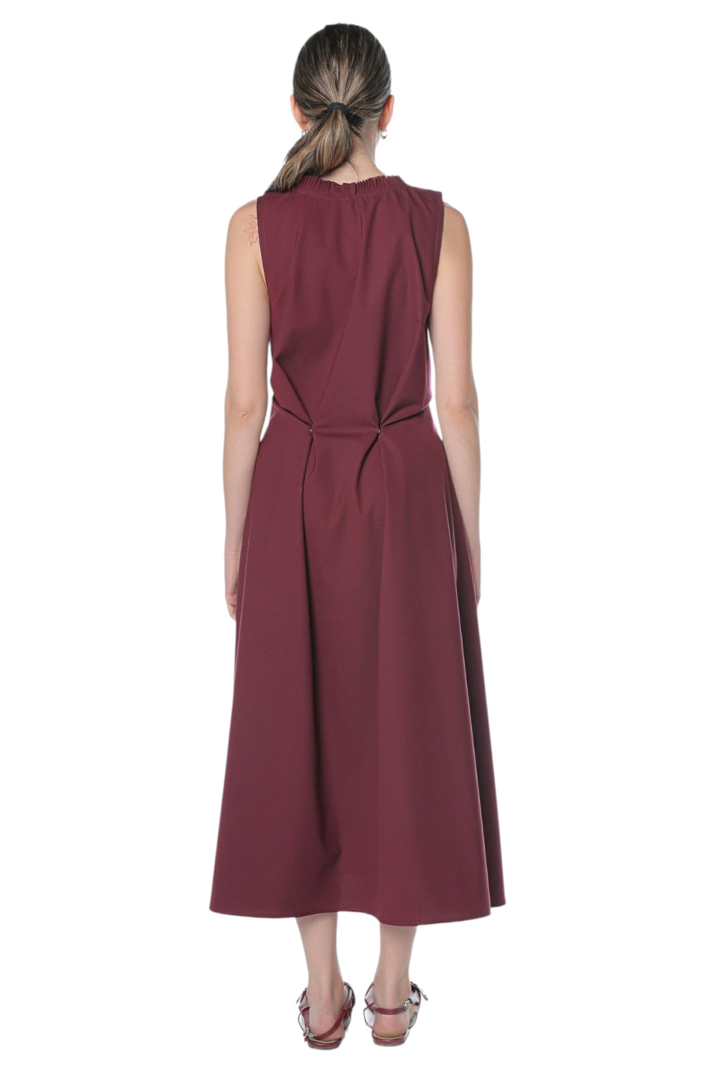 6in1 Long Dress On Burgundy