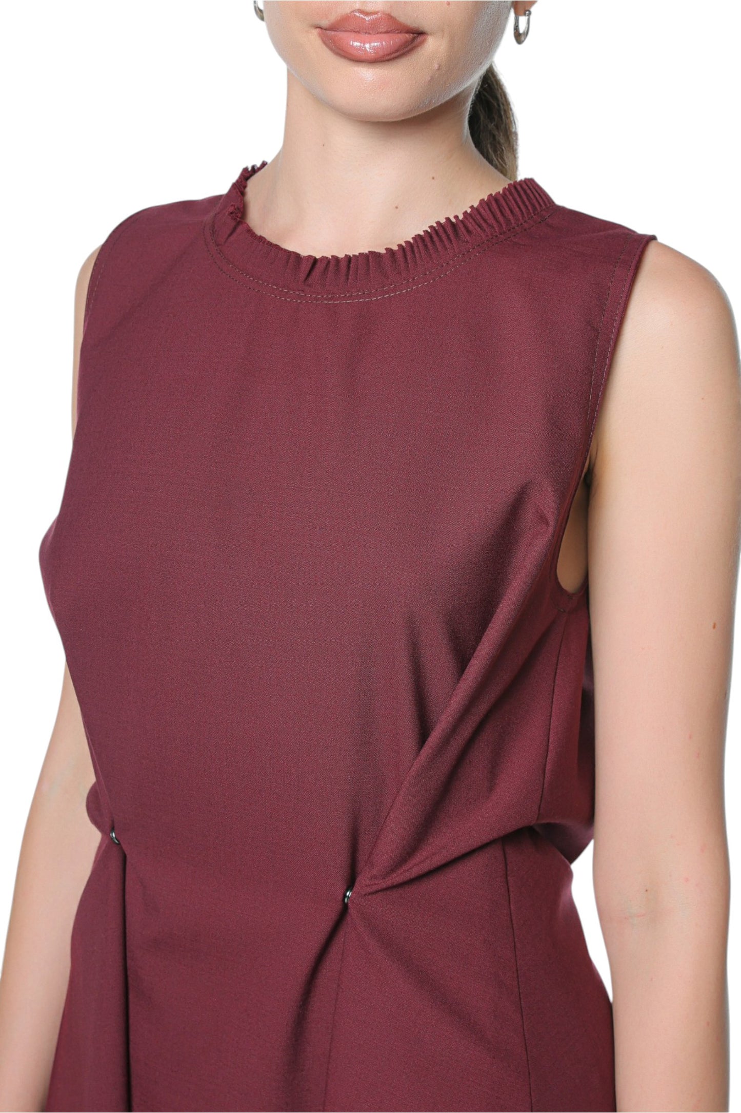 6in1 Long Dress On Burgundy