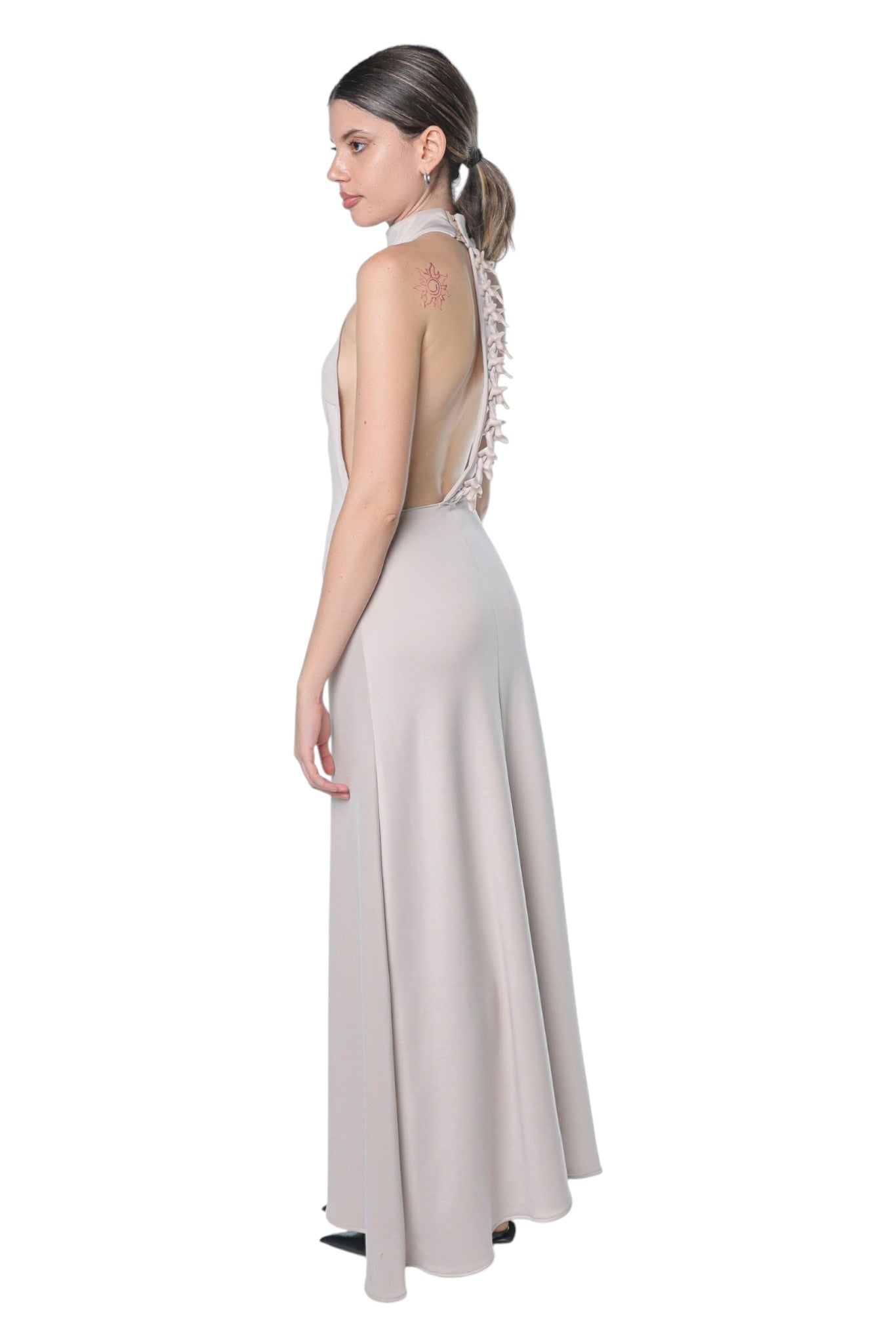 Barning Spine Dress On Greige