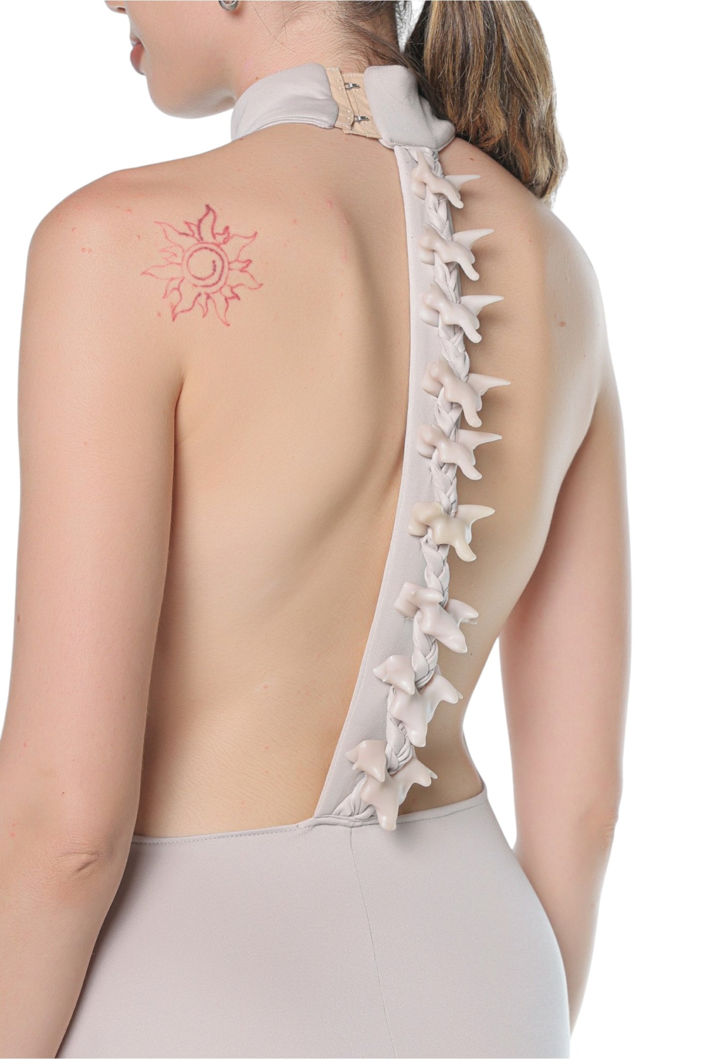 Barning Spine Dress On Greige
