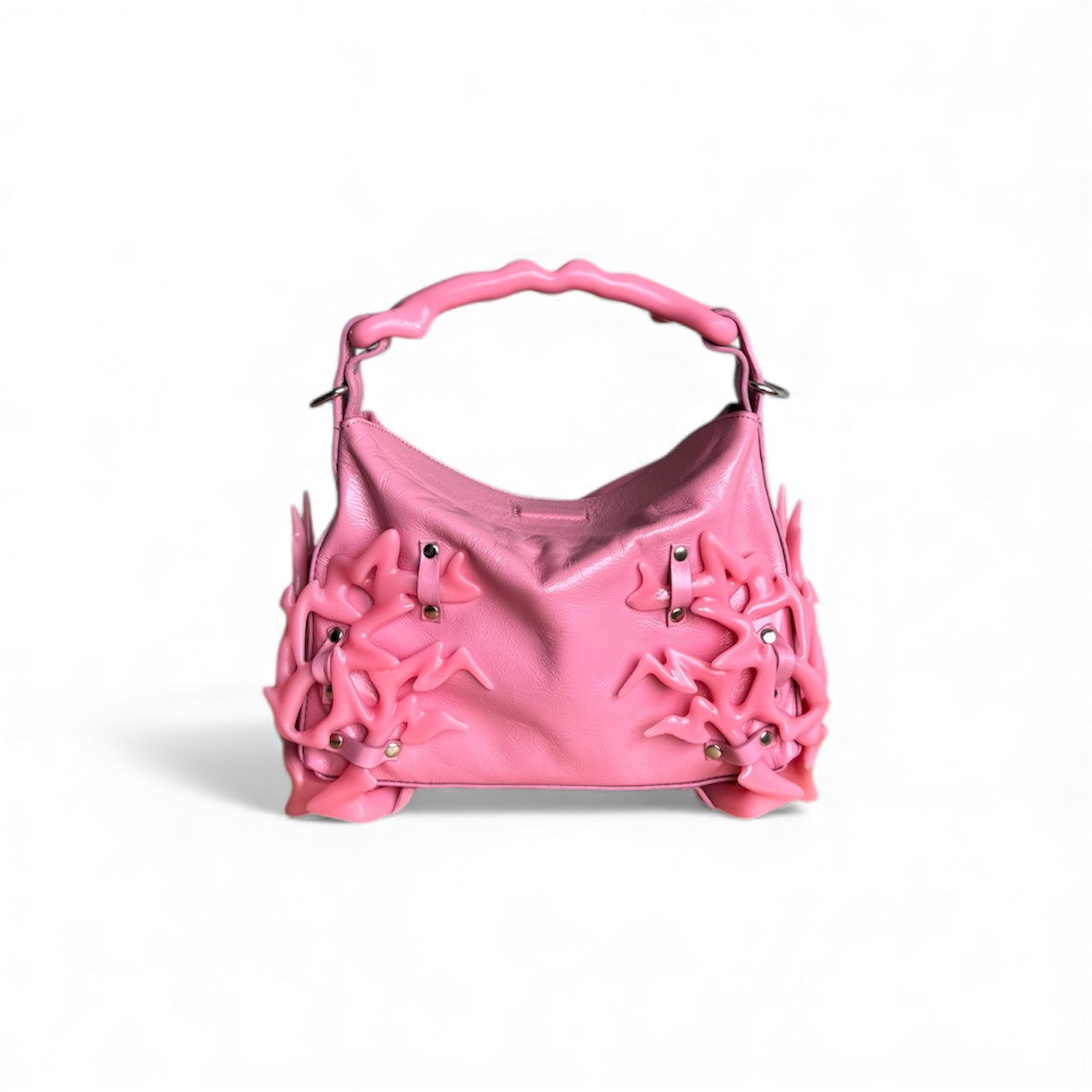 Pink Leather 3D Printed Dream Bag