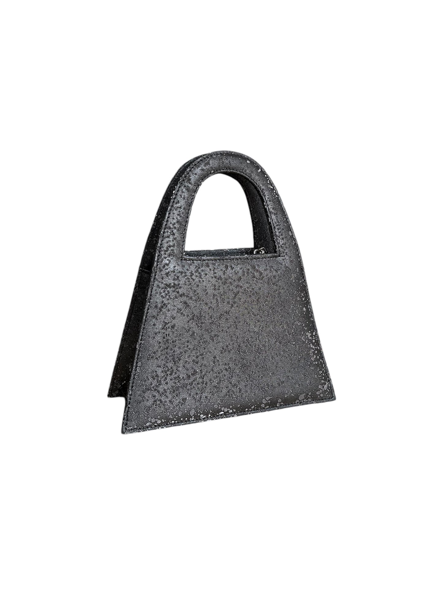 Matte Black Leather With Shiny Particles Minnie Lock Bag LIMITED EDITION