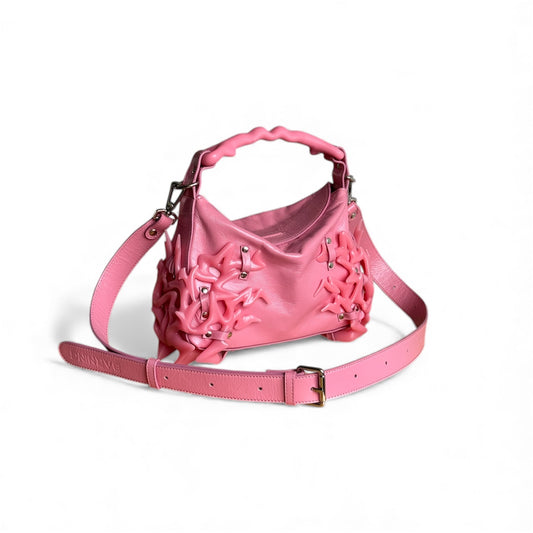 Pink Leather 3D Printed Dream Bag
