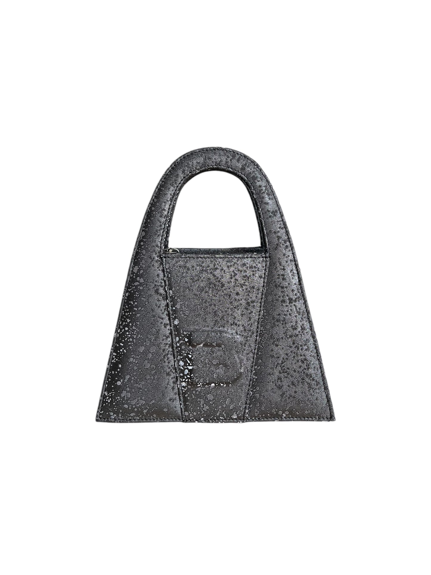 Matte Black Leather With Shiny Particles Minnie Lock Bag LIMITED EDITION