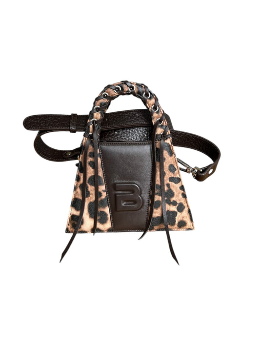 Leopard Leather Fringed Minnie Lock Bag LIMITED EDITION