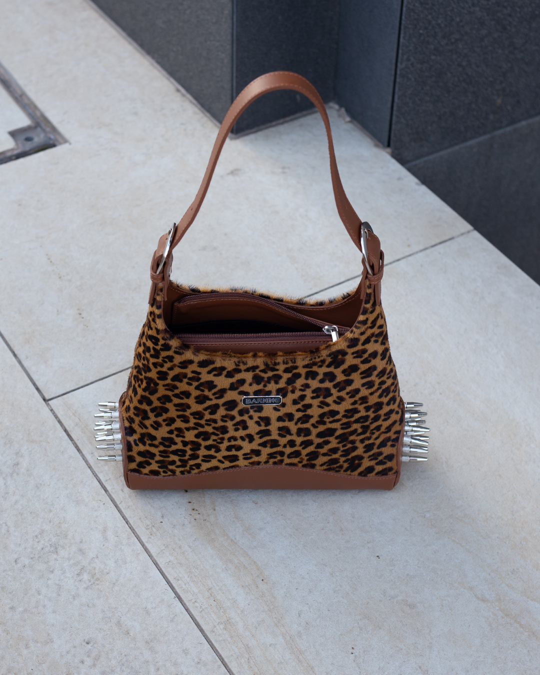 Limited Edition - Leopard Pony Leather Bulletproof Bag