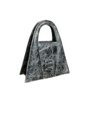 Load image into Gallery viewer, Black Broken Mirror Leather Minnie Lock Bag LIMITED EDITION
