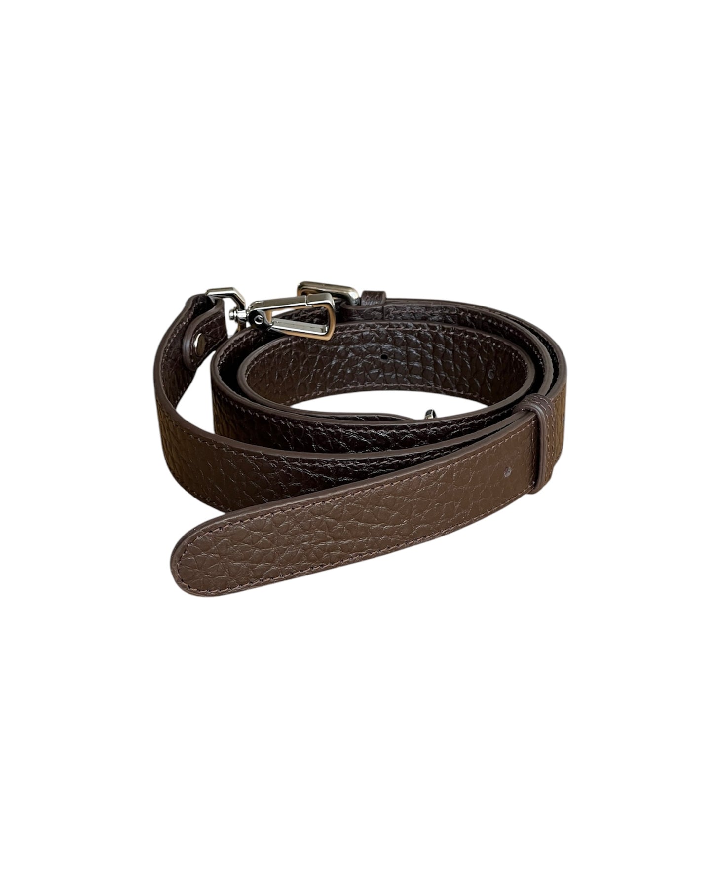 Dark Chocolate Brown Leather Minnie Lock Bag