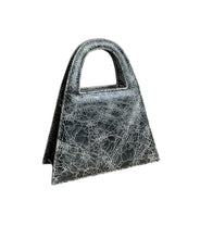 Load image into Gallery viewer, Black Broken Mirror Leather Minnie Lock Bag LIMITED EDITION
