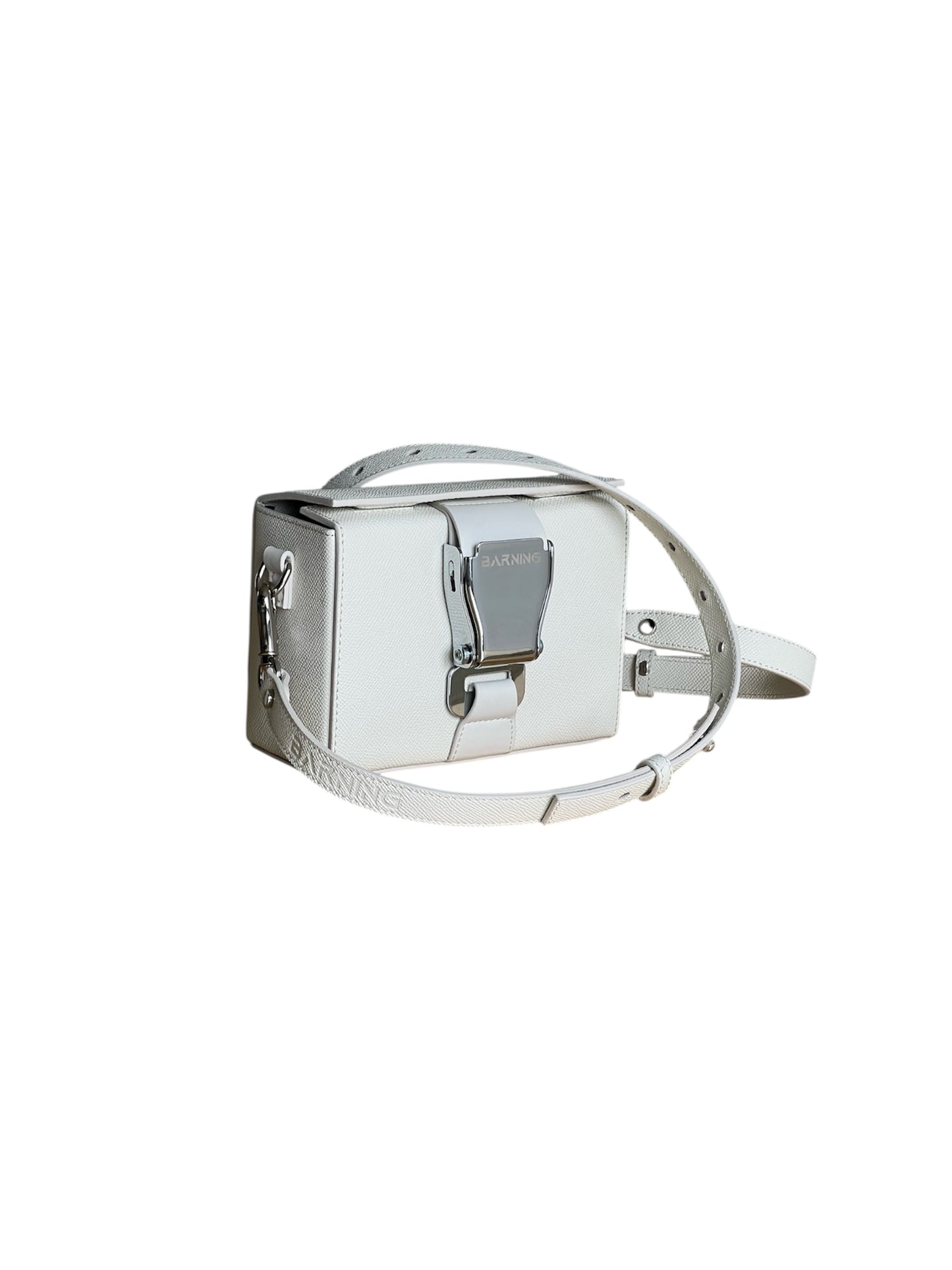 Dirty White Leather Box Bag