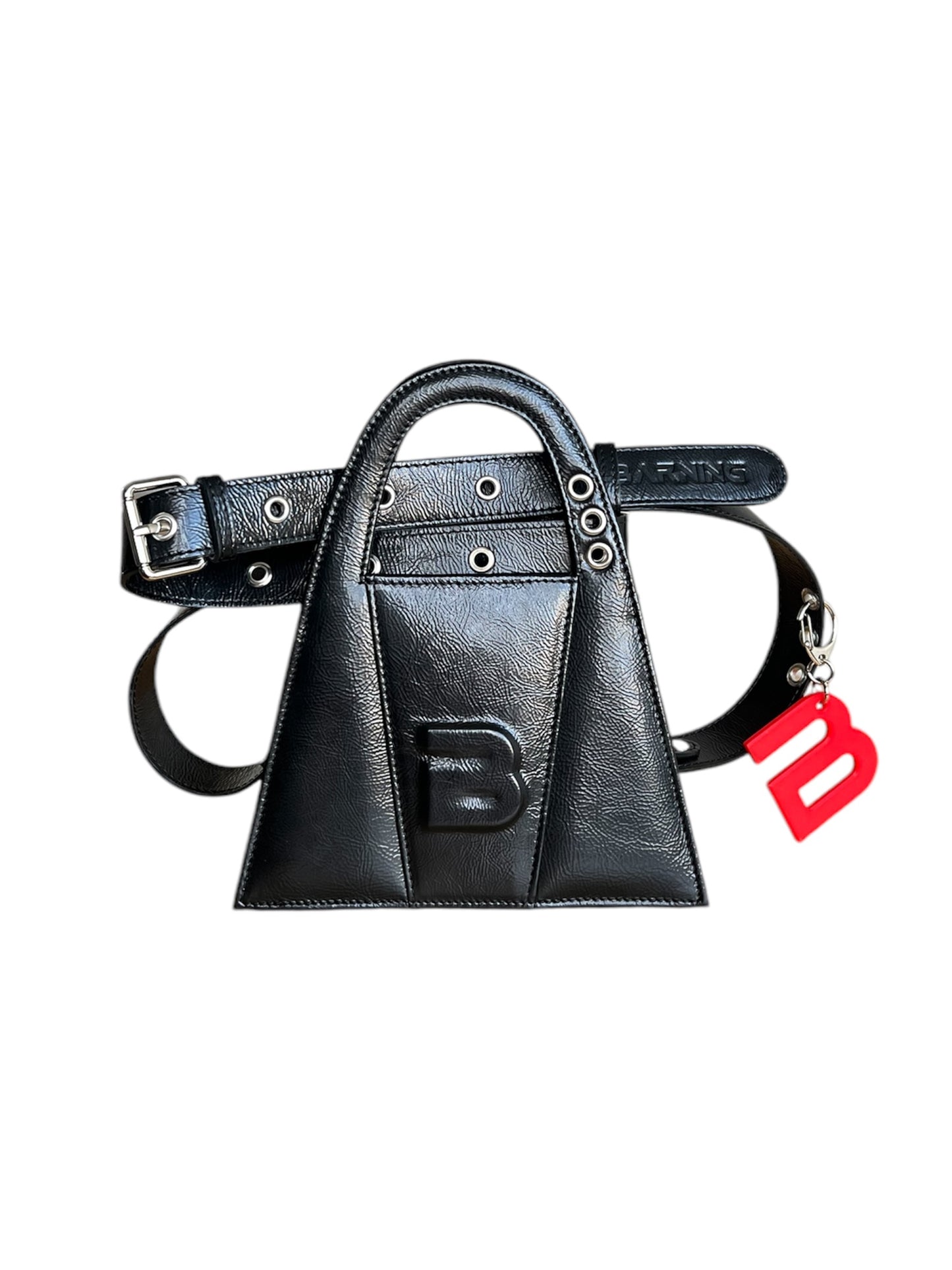 Black Patent Leather Minnie Lock Bag LIMITED EDITION