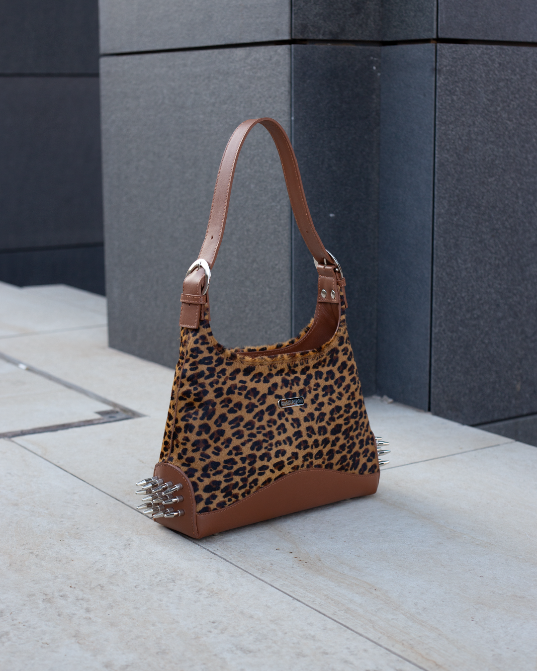 Limited Edition - Leopard Pony Leather Bulletproof Bag