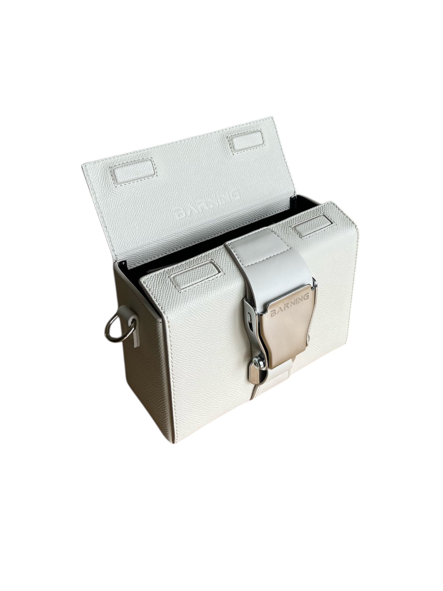 Dirty White Leather Box Bag