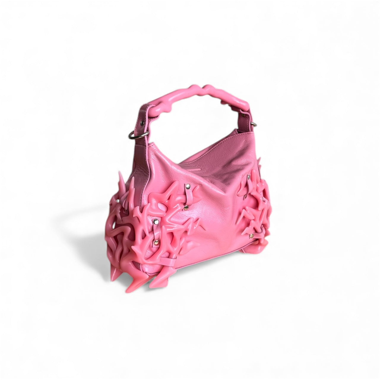Pink Leather 3D Printed Dream Bag