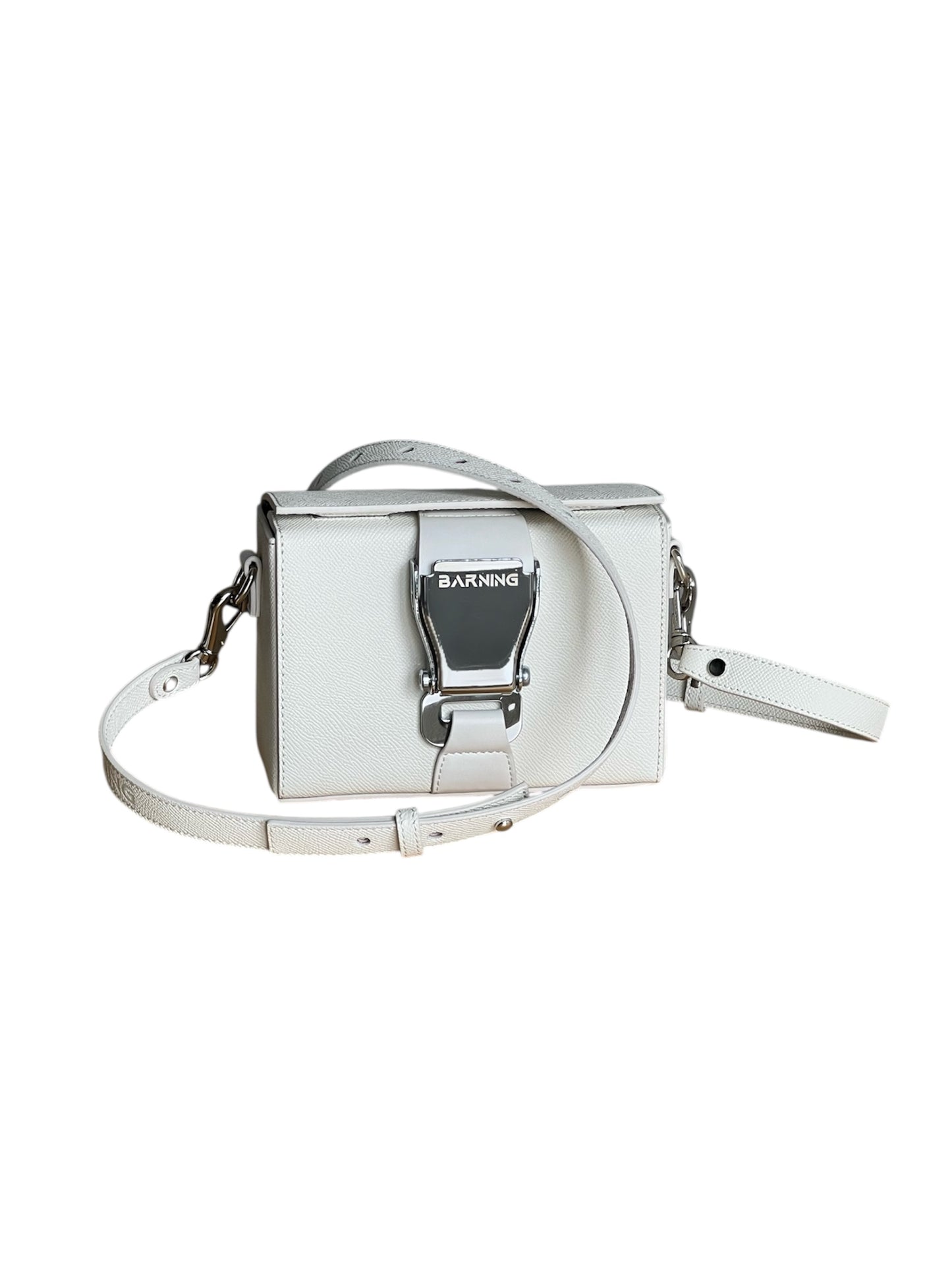 Dirty White Leather Box Bag