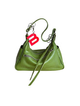 Load image into Gallery viewer, Green Leather City Rush Bag
