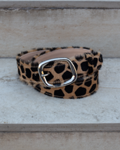 Load image into Gallery viewer, Animal Print Pony Leather Belt
