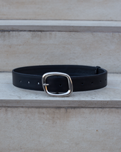 Load image into Gallery viewer, Black Leather Belt
