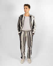 Load image into Gallery viewer, Unisex Striped Black And White Cotton Urban Pyjamas
