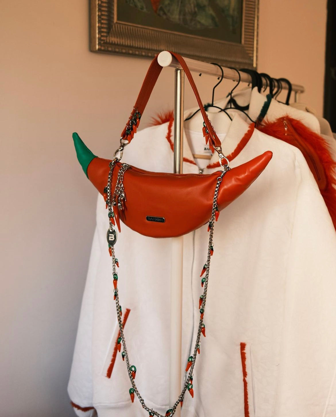 Chili Red Leather Bag