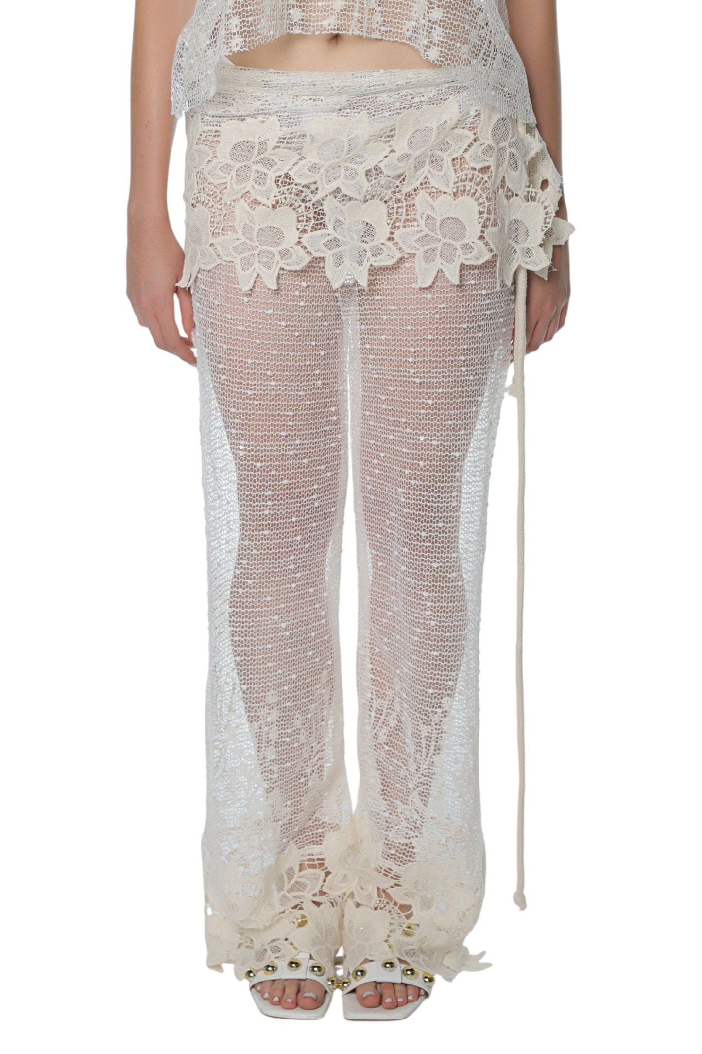 Angel Off White Cotton Deux Piece