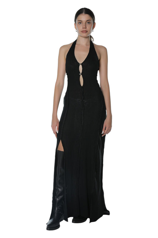 Barning Black Rib Dress