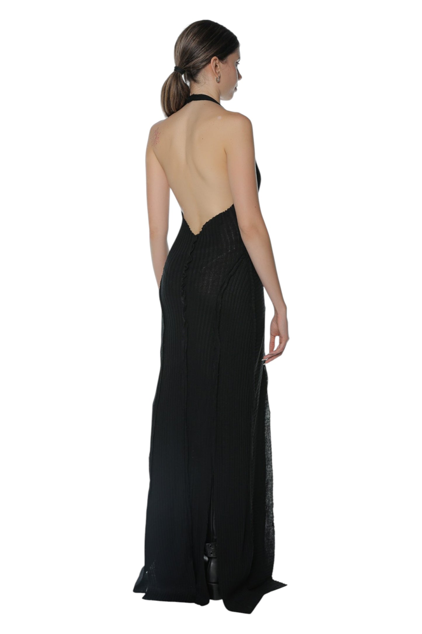 Barning Black Rib Dress