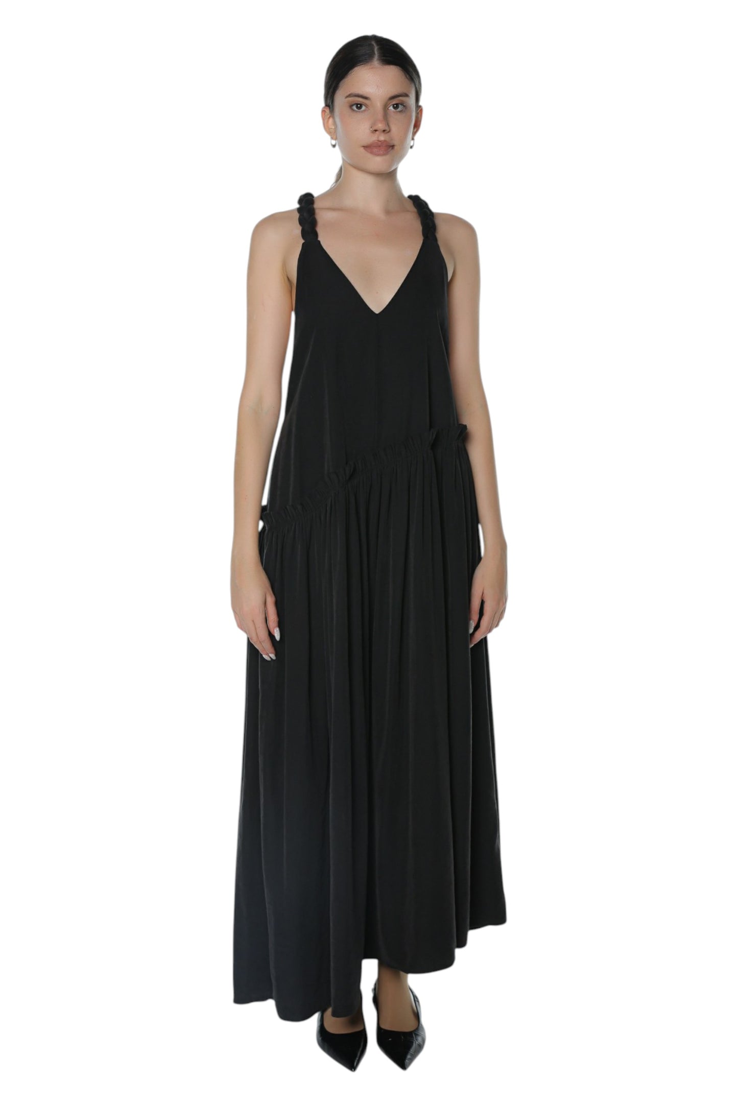 Barning Braided Dress On Black