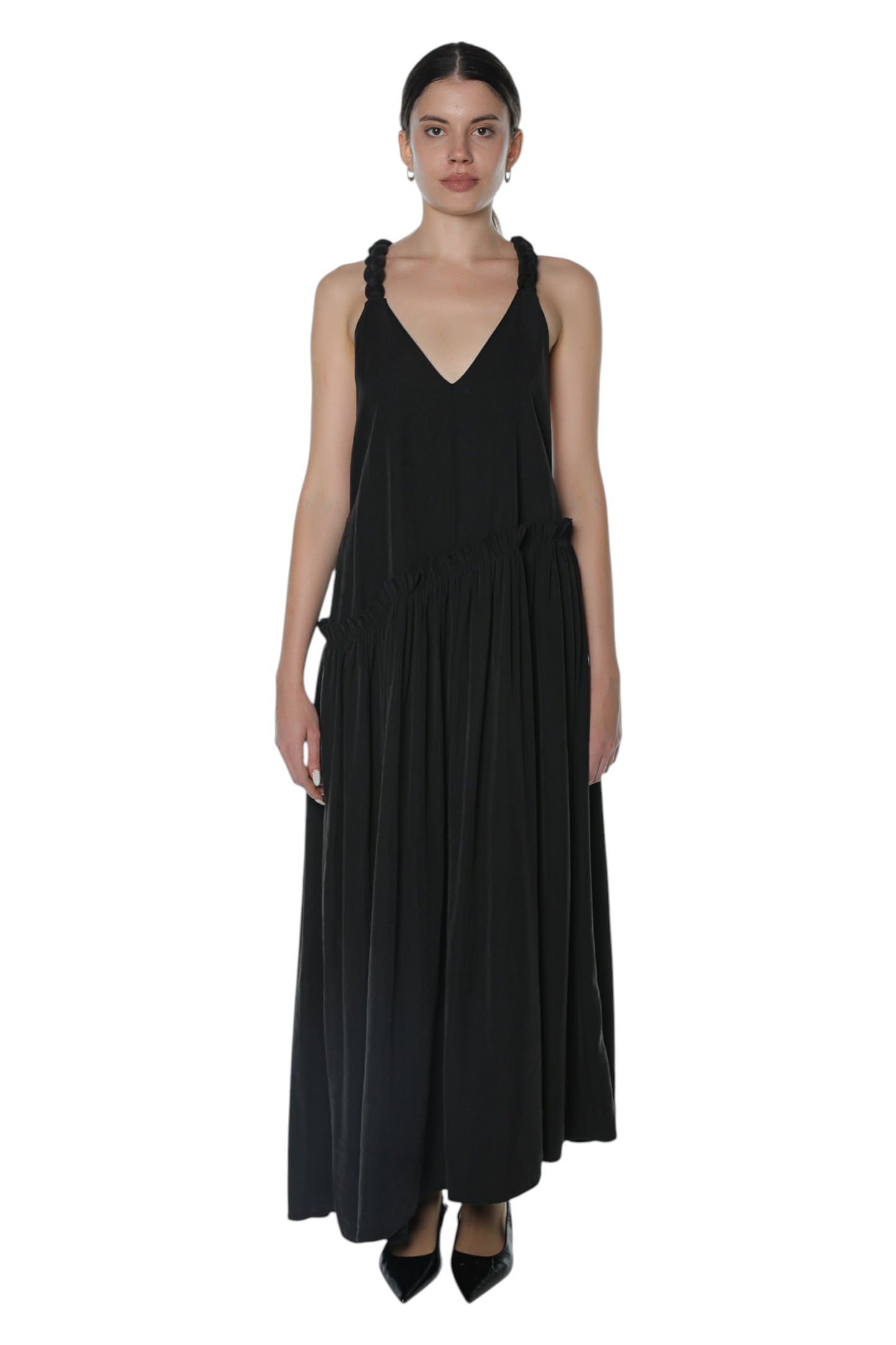 Barning Braided Dress On Black