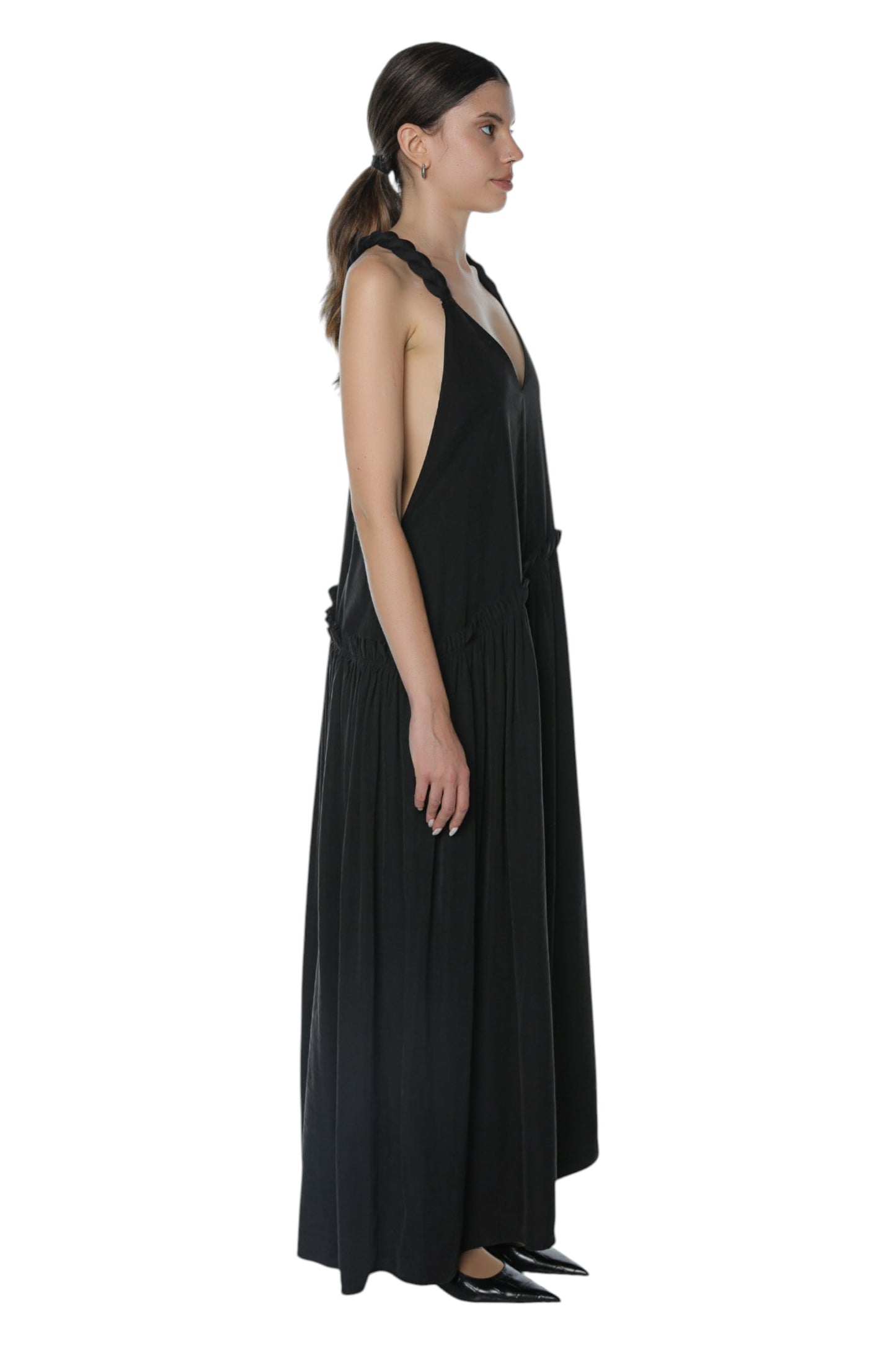 Barning Braided Dress On Black