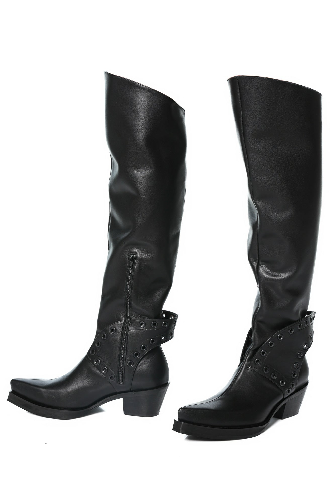 Barning Overlay Long Rodeo Leather Boots
