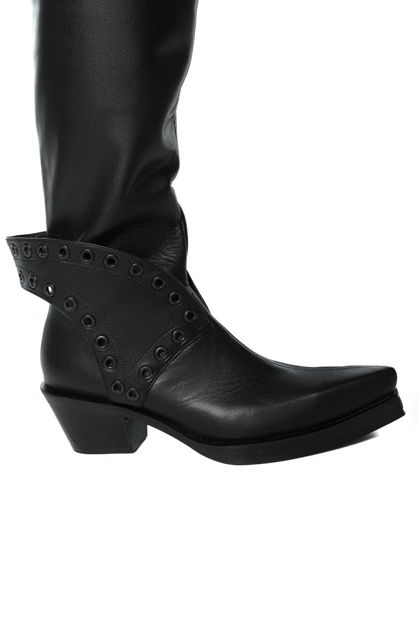 Barning Overlay Long Rodeo Leather Boots