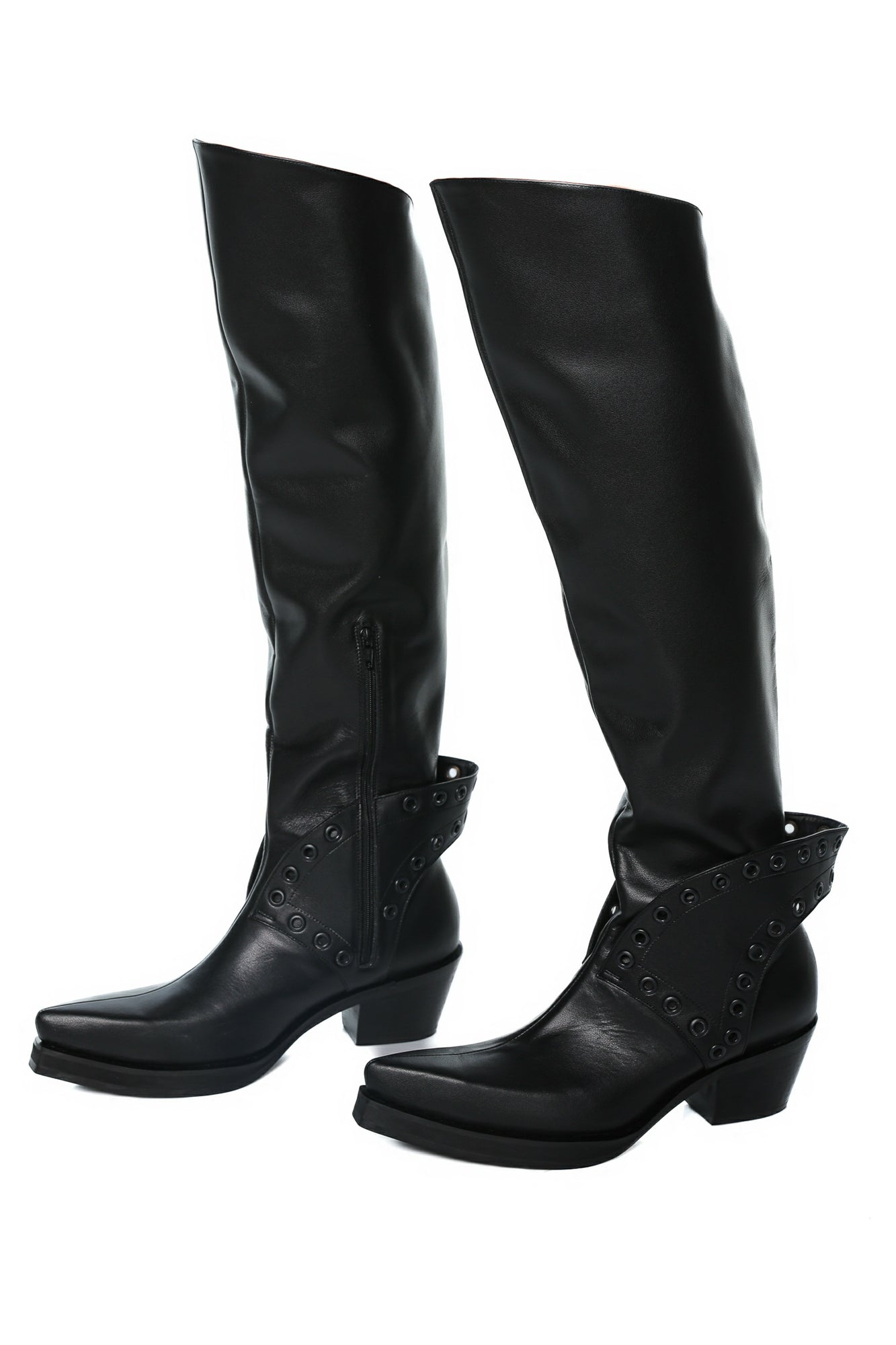 Barning Overlay Long Rodeo Leather Boots