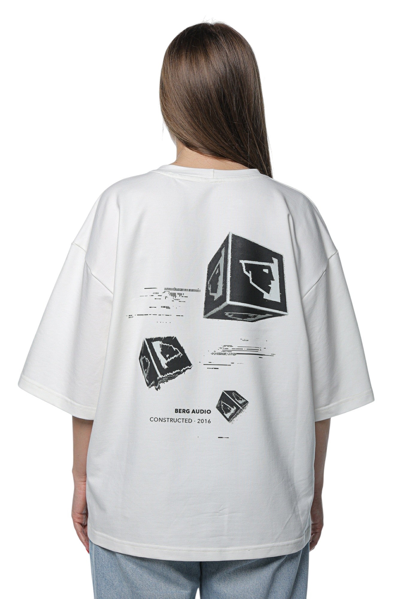 Berg Audio Box Logo  UNISEX Off White Tshirt