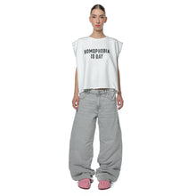 Load image into Gallery viewer, Top Unisex Off White Boxy Cu Print

