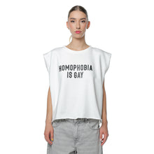 Load image into Gallery viewer, Top Unisex Off White Boxy Cu Print
