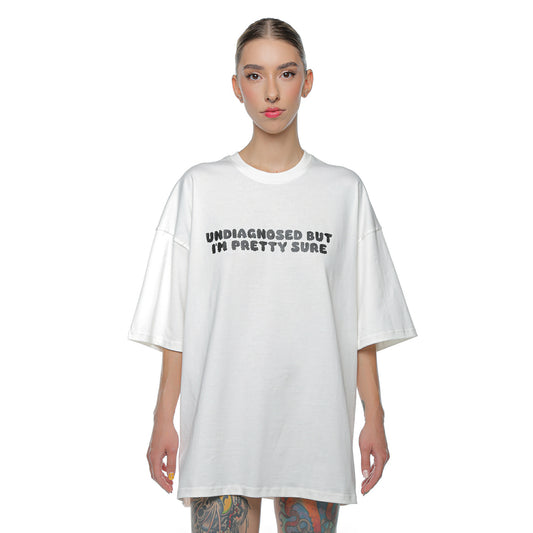 Tricou Unisex Oversized Off White