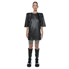 Load image into Gallery viewer, Hibrid Tshirt Dress With Padded Shoulders
