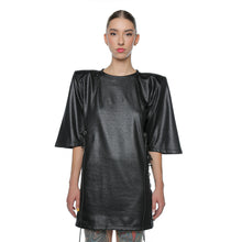 Load image into Gallery viewer, Hibrid Tshirt Dress With Padded Shoulders
