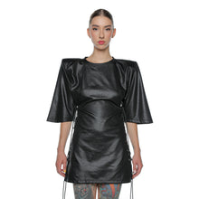 Load image into Gallery viewer, Hibrid Tshirt Dress With Padded Shoulders
