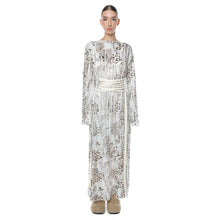 Load image into Gallery viewer, Rochie Wave Animal Print Off Shoulder
