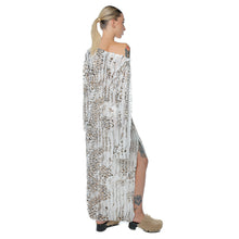 Load image into Gallery viewer, Rochie Wave Animal Print Off Shoulder
