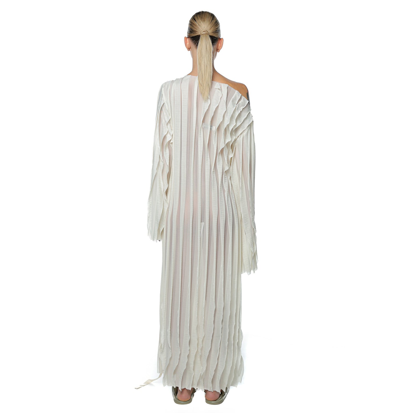 Rochie Wave Bej Off Shoulder