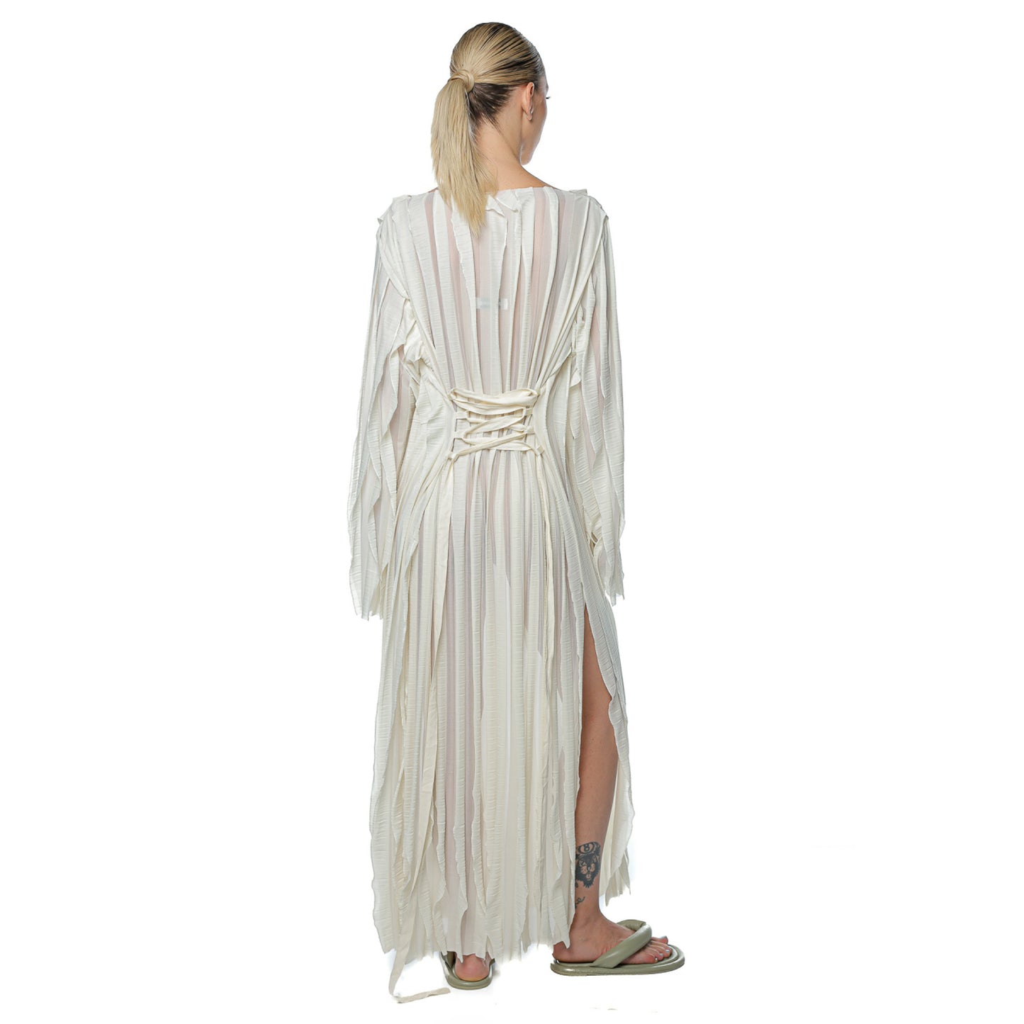 Rochie Wave Bej Off Shoulder