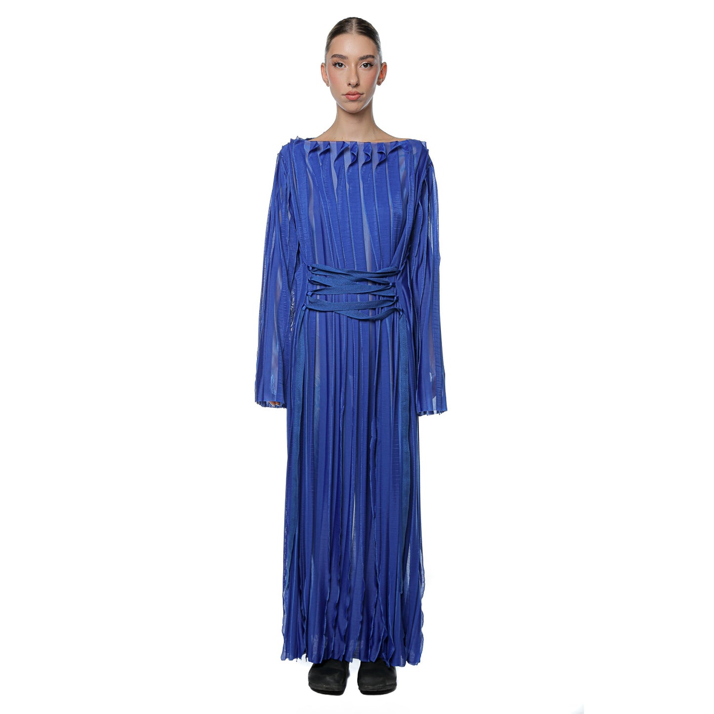 Rochie Wave Albastru Off Shoulder
