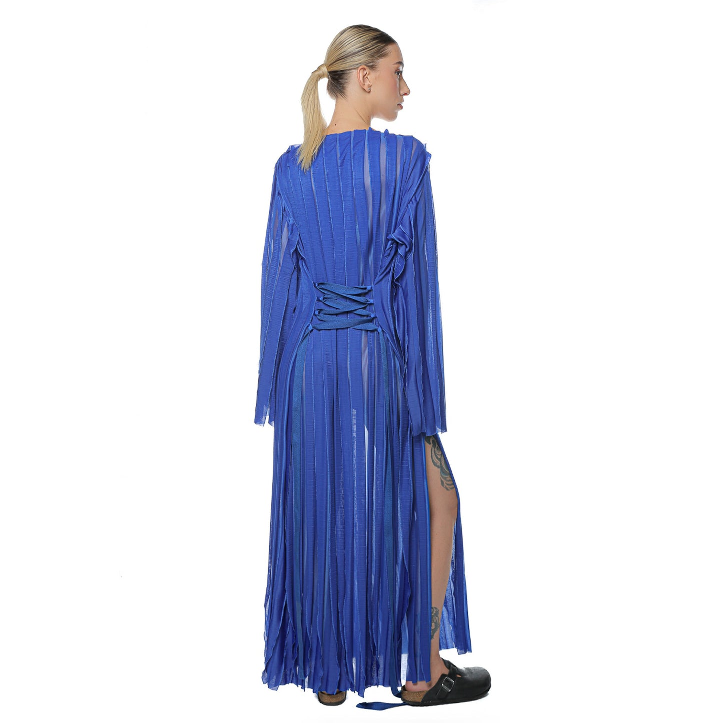 Rochie Wave Albastru Off Shoulder