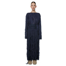 Load image into Gallery viewer, Rochie Wave Bleumarin Off Shoulder
