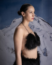 Load image into Gallery viewer, Faux Fur Black Maxi Bra
