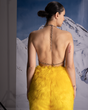 Load image into Gallery viewer, Faux Fur Yellow Minnie Bra
